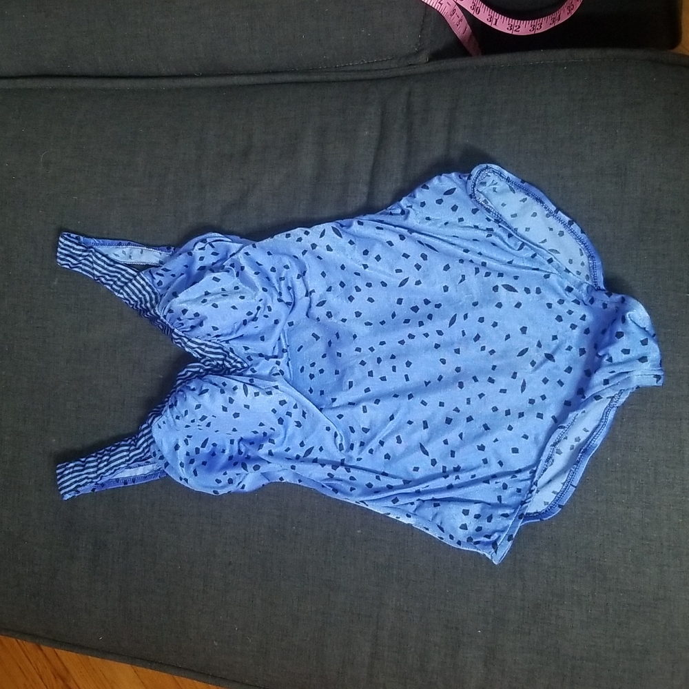 Vintage Blue One Piece Swimsuit